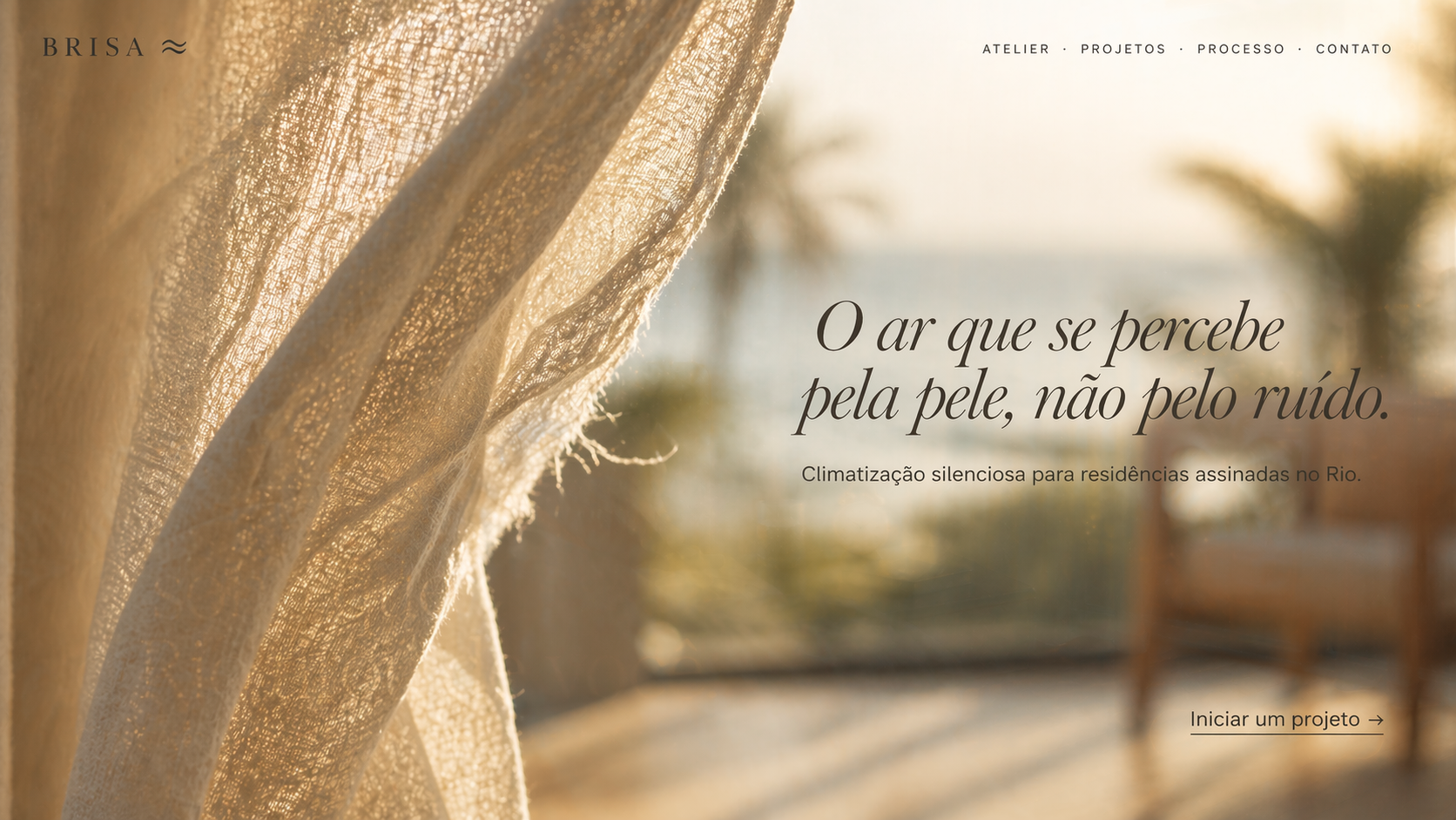 Brisa — climatização silenciosa para residências assinadas